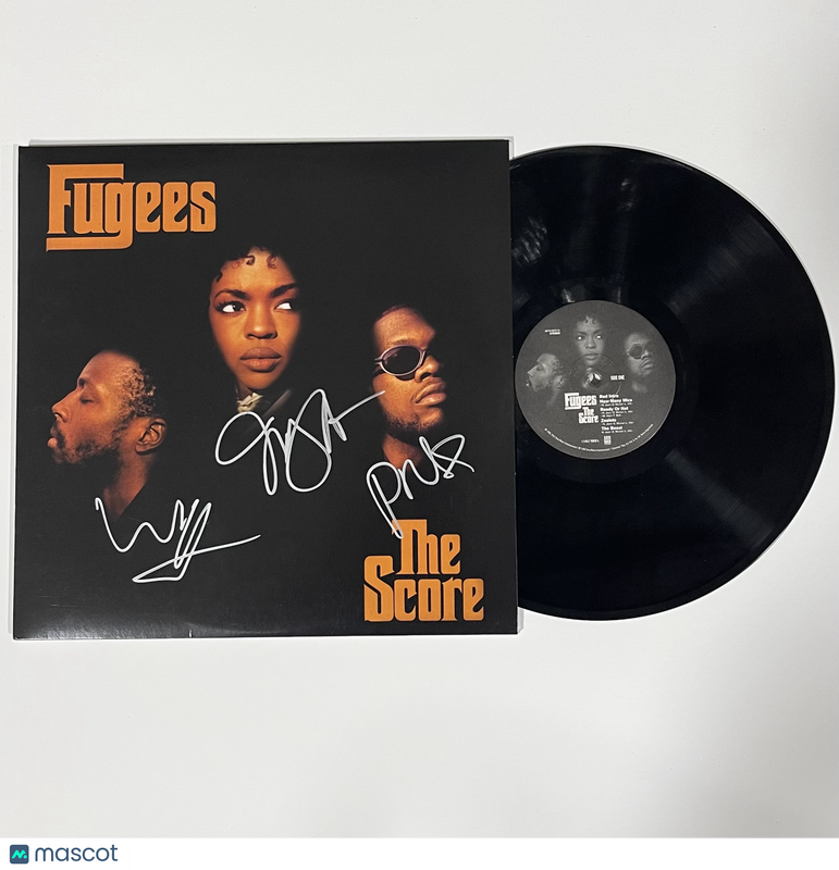 The Fugees Signed The Score Vinyl Album BAS