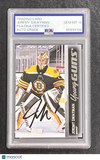 2021-22 Upper Deck Series 1 Hockey #226 Jeremy Swayman Signed Card Auto 10 PSA S