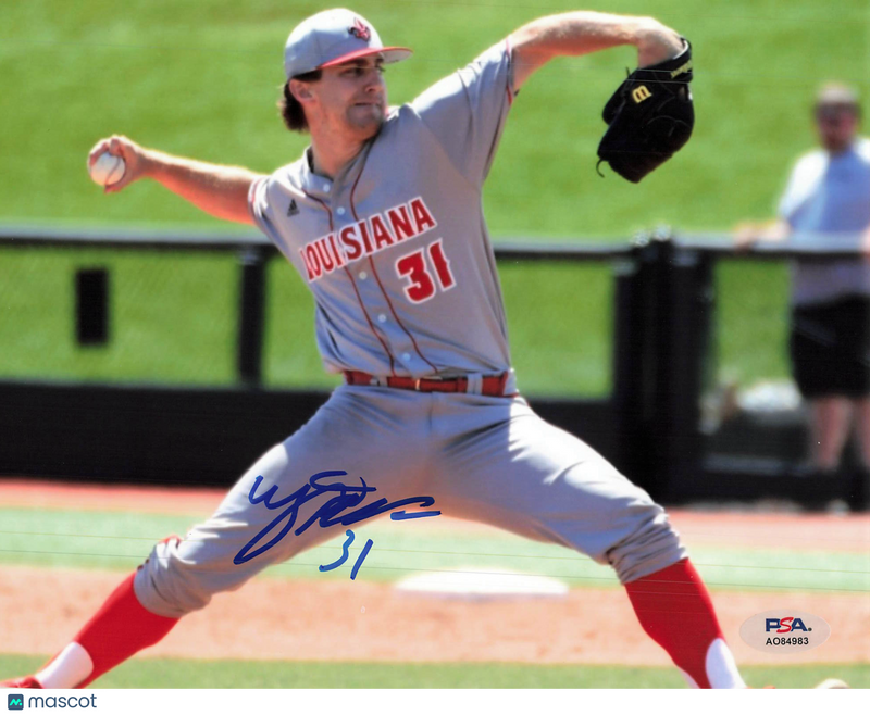Wyatt Marks Louisiana Ragin’ Cajuns Signed 8x10 Photo PSA