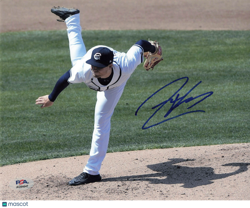 Austin Voth Syracuse Chiefs Signed 8x10 Photo PSA