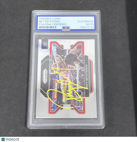 2002 Rey Mysterio Panini Prizm#98 Signed Card PSA Auto Auth Autographed
