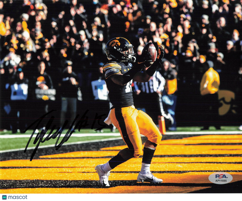 Tyler Goodson Signed Iowa Hawkeyes Football 8x10 Photo PSA Autographed