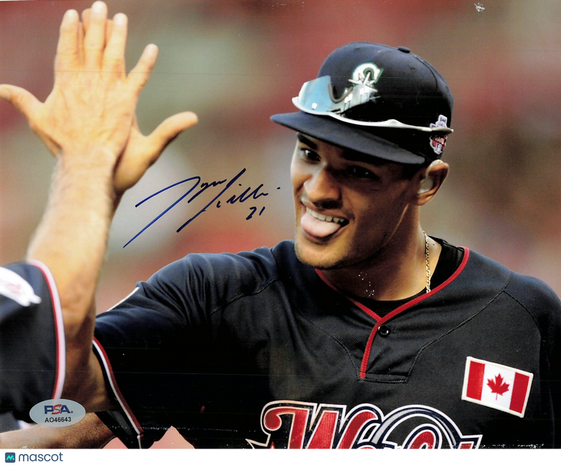Tyson Gillies World Team Signed 8x10 Photo PSA