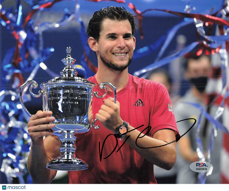 Dominic Thiem Signed Tennis 8x10 Photo PSA Autographed
