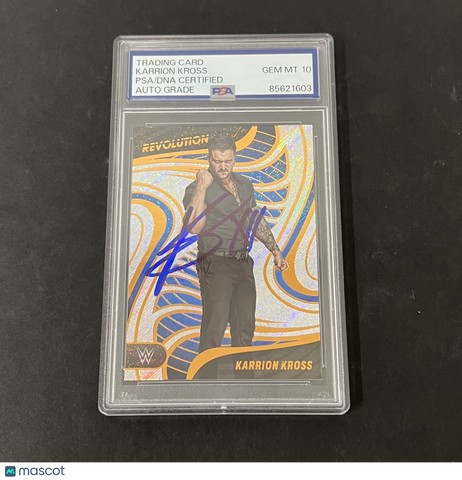 2023 Panini Revolution WWE #16 Karrion Kross signed card PSA Auto 10