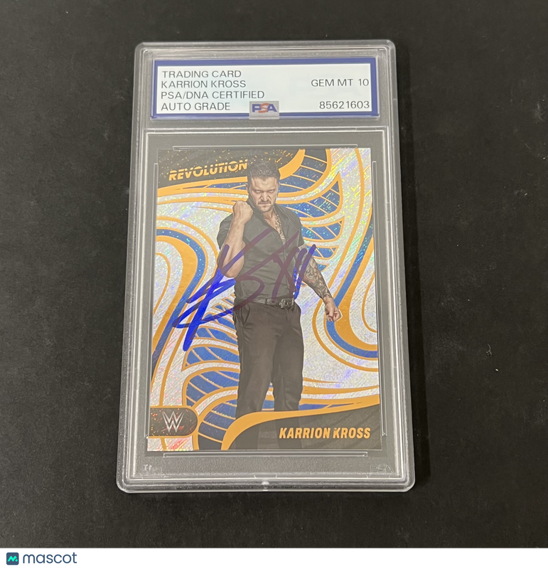 2023 Panini Revolution WWE #16 Karrion Kross signed card PSA Auto 10