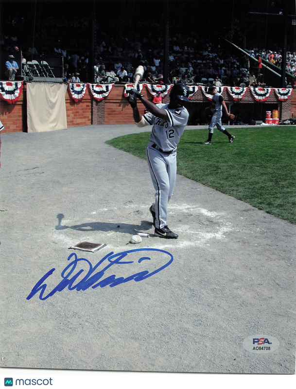 Willie Harris Chicago White Sox Signed 8x10 Photo PSA