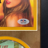 Taylor Swift signed The Life of a Showgirl Framed Display CD Album PSA Auto