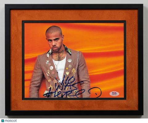 Vic Mensa Signed 8x10 Custom Framed Photo PSA Autographed