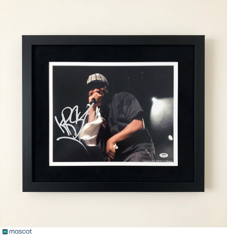 KRS-One Signed 11x14 Photo Custom Framed PSA/DNA Autographed Rapper