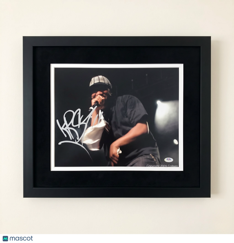 KRS-One Signed 11x14 Photo Custom Framed PSA/DNA Autographed Rapper