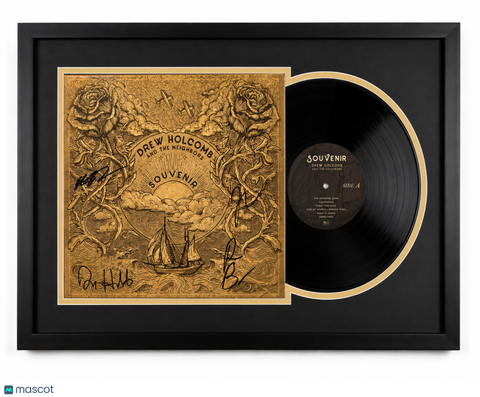 Rich Brinsfield Nathan Dugger Drew Holcomb Signed Souvenir Framed Vinyl