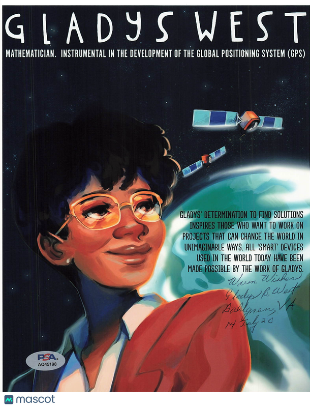 Gladys West Signed 8x10 Photo PSA Autographed