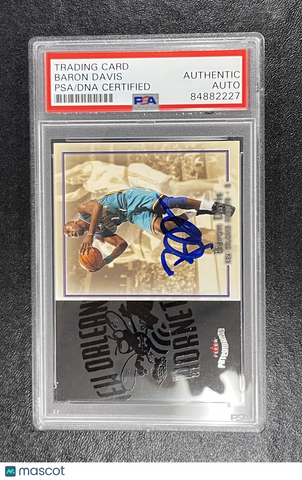 2004 Fleer Patchworks#53 Baron Davis Signed Card Auto PSA Slabbed Hornets