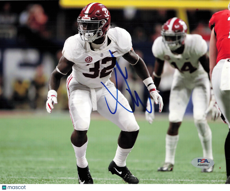 Dylan Moses Signed Alabama Crimson Tide Football 8x10 Photo PSA Autographed