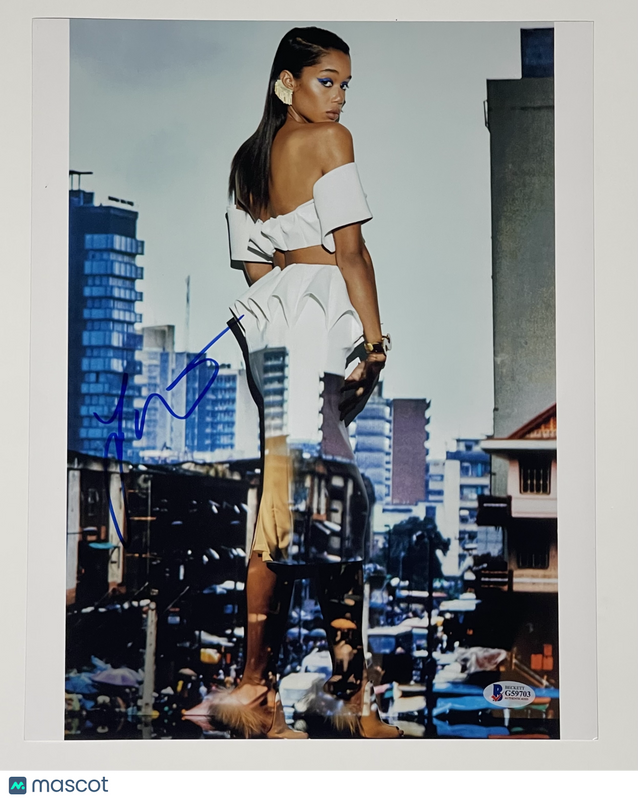 Laura Harrier signed 11x14 Photo BAS Autographed