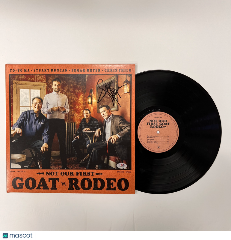 Edgar Meyer Signed Not Our First Goat Rodeo Vinyl Album PSA Autographed