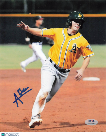 Austin Beck Oakland Athletics Signed 8x10 Photo PSA