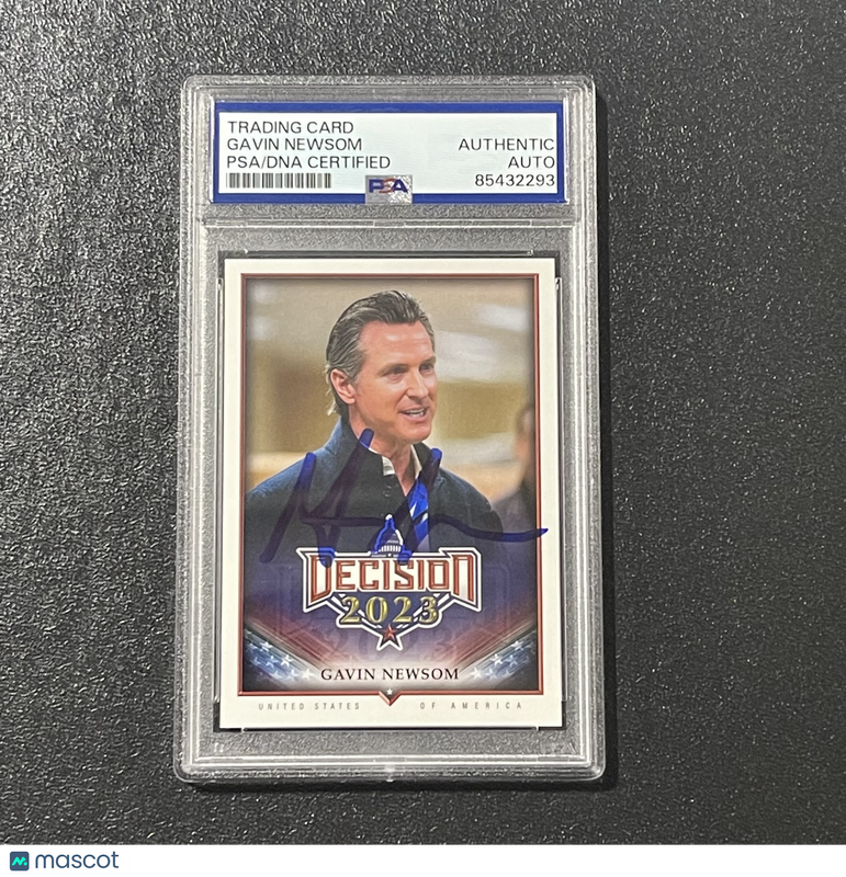 2023 Decision Gavin Newsom #238 Signed Card Auto PSA Slabbed