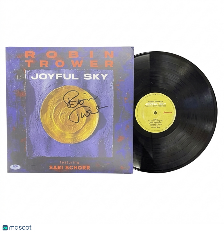 Robin Trower Signed  Joyful Sky Vinyl PSA Album Autographed
