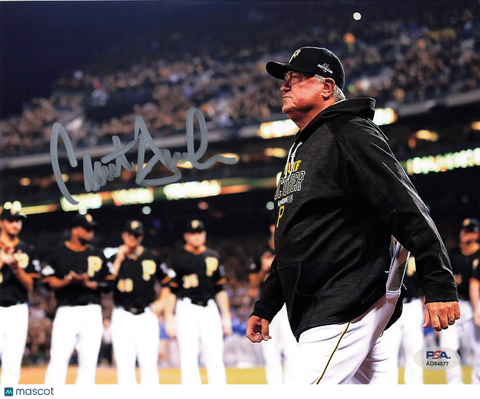 Clint Hurdle Pittsburgh Pirates Signed 8x10 Photo PSA