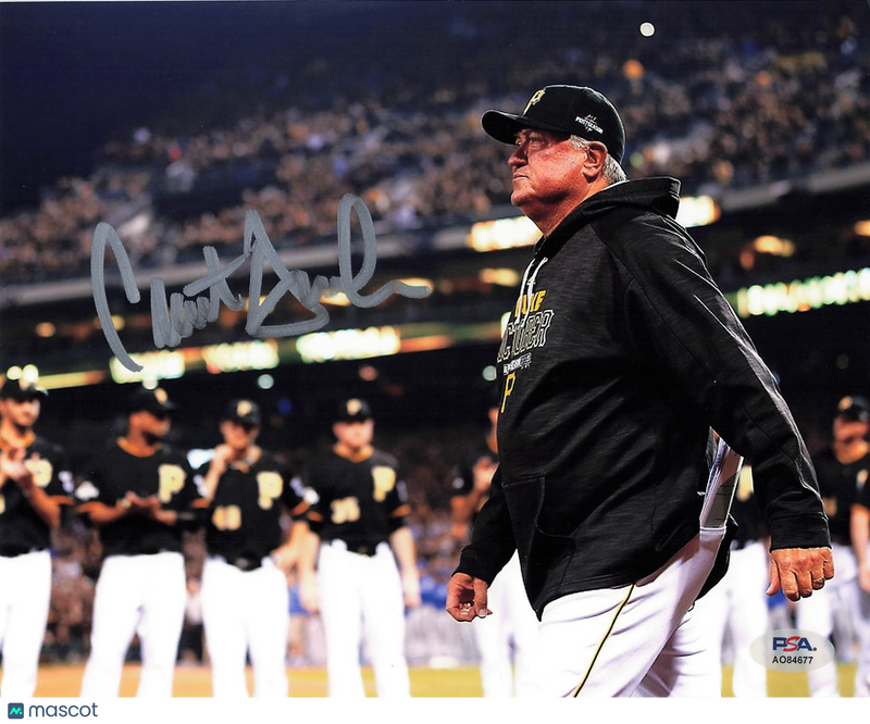Clint Hurdle Pittsburgh Pirates Signed 8x10 Photo PSA