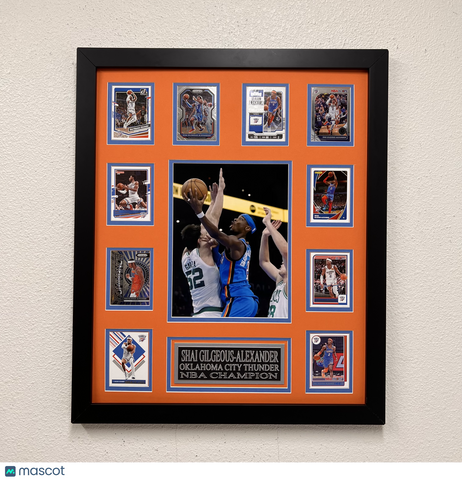 Shai Gilgeous-Alexander 10-Card Custom Display Frame Oklahoma City Thunder