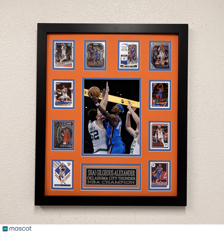 Shai Gilgeous-Alexander 10-Card Custom Display Frame Oklahoma City Thunder