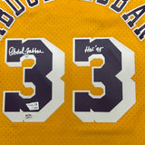 Kareem Abdul-Jabbar Signed Jersey PSA Auto Grade 10 Los Angeles Lakers Autograph