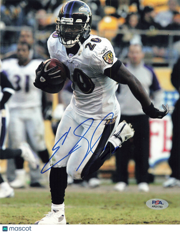 Ed Reed Signed Baltimore Ravens Football 8x10 Photo PSA Autographed