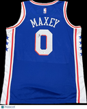 Tyrese Maxey Signed Jersey PSA Philadelphia 76ers Autographed