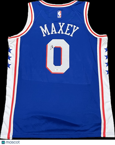 Tyrese Maxey Signed Jersey PSA Philadelphia 76ers Autographed