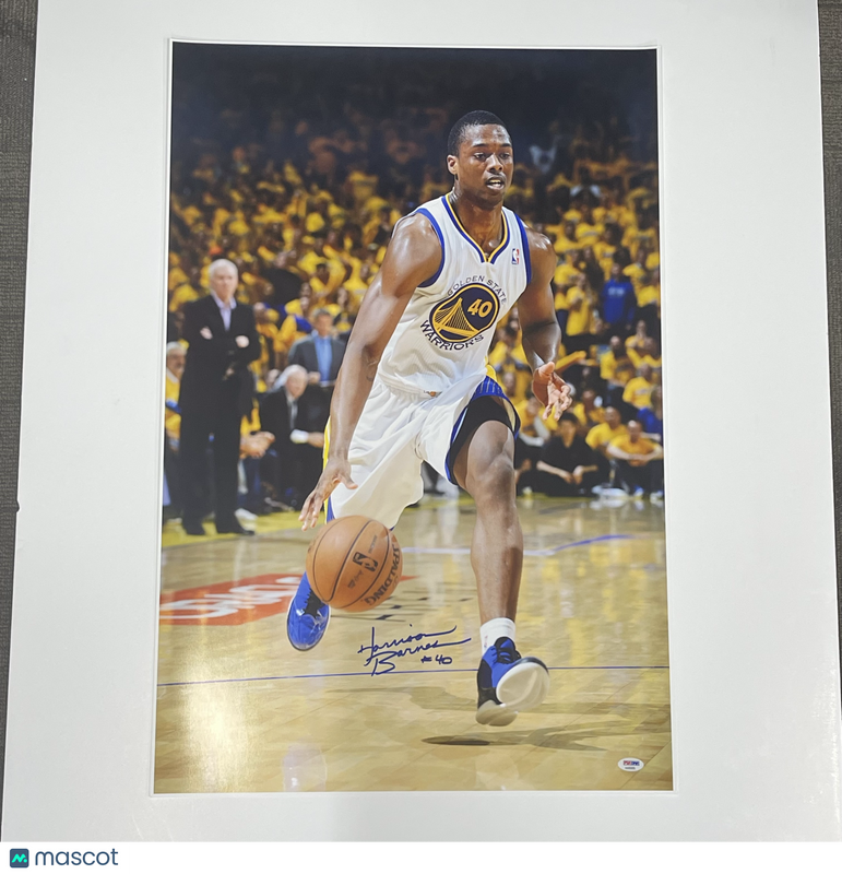 Harrison Barnes Los Angeles Lakers Signed Basketball 20x30 Photo PSA