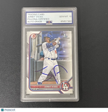2022 Topps #BP-24 Jorbit Vivas Signed Card Auto 10 PSA Slabbed LA Dodgers