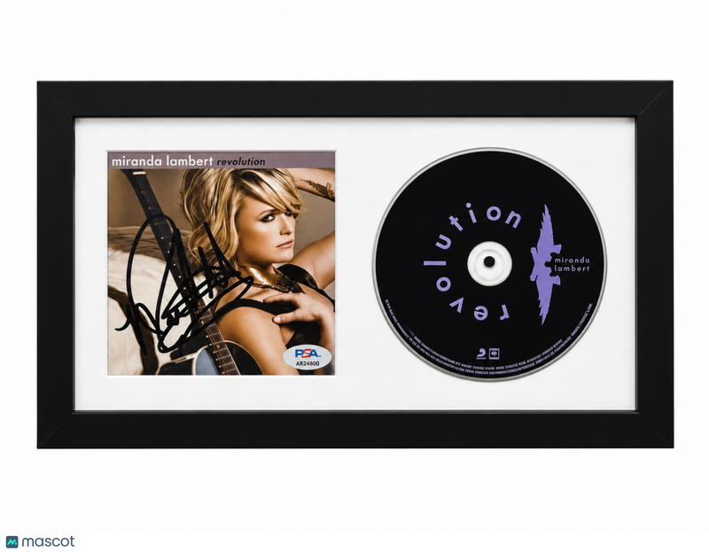 Miranda Lambert Signed Framed Revolution CD Album PSA Autographed 13x8