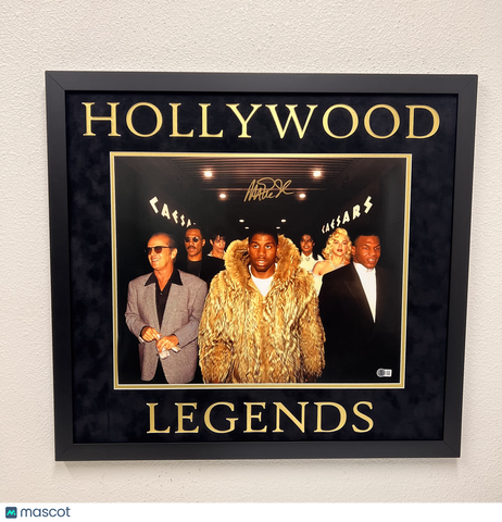 Magic Johnson Los Angeles Lakers Signed Basketball Photo BAS