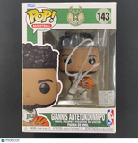 Giannis Antetokounmpo Signed Basketball Funko Pop! #143 PSA Autographed
