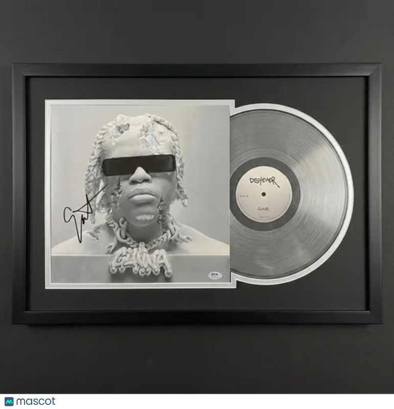 Gunna Signed DS4EVER Custom Framed Vinyl PSA Album autographed