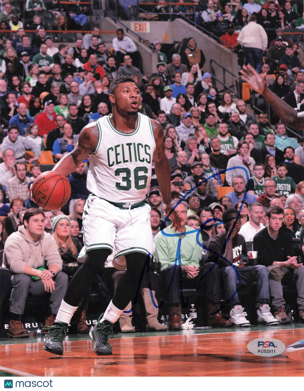 Marcus Smart Boston Celtics Signed Basketball 8x10 Photo PSA
