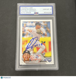 2023 Topps #94 Oswald Peraza Rookie signed card PSA Auto 10