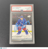 2024-25 Upper Deck Hockey#216 Matt Rempe Signed Card Auto 10 PSA Slabbed Rangers