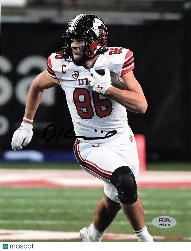 Dalton Kincaid Signed Utah Utes Football 8x10 Photo PSA Autographed
