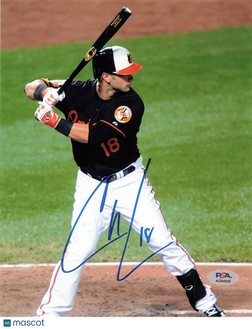 Christian Walker Baltimore Orioles Signed 8x10 Photo PSA