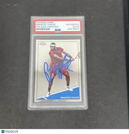 Frances Tiafoe 2021 Topps Chrome#66 Signed Card PSA Autographed