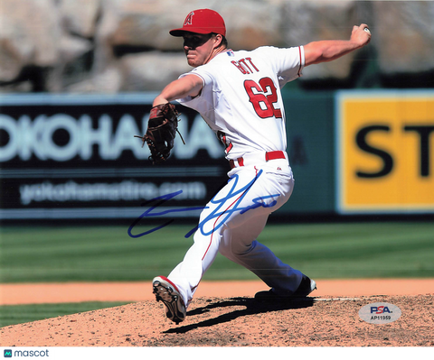 Trevor Gott Los Angeles Angels Signed 8x10 Photo PSA