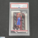 2018 Panini Prizm #184 Shai Gilgeous-Alexander signed card PSA 8 Auto A