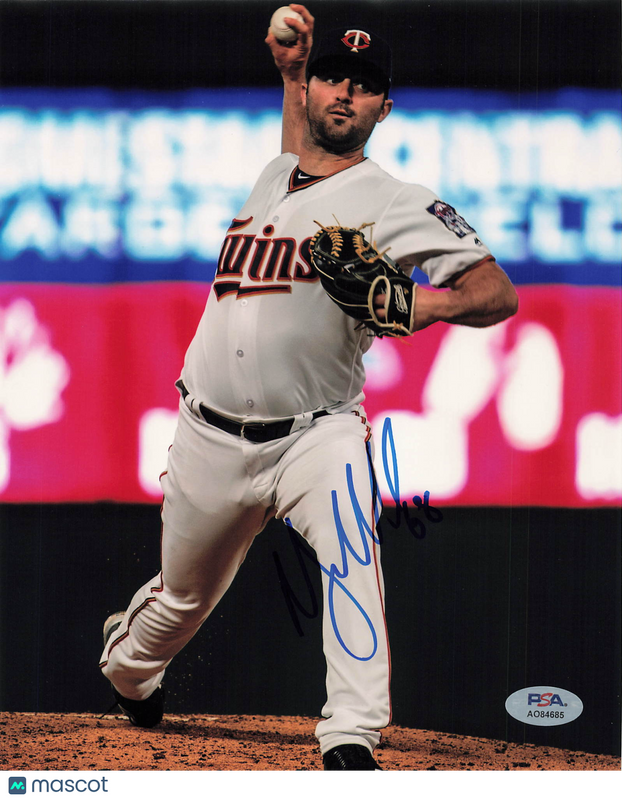 Matt Magill Minnesota Twins Signed 8x10 Photo PSA