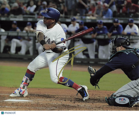 Willie Calhoun Texas Rangers Signed 8x10 Photo PSA