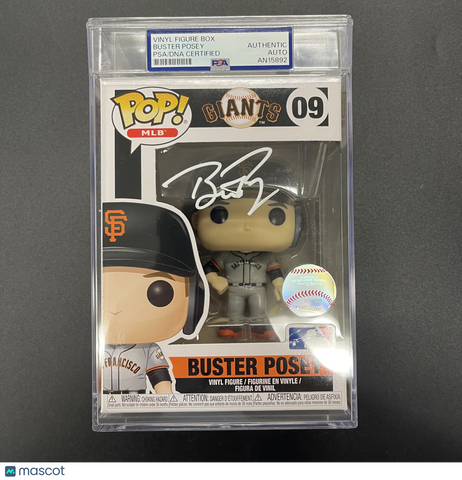 Buster Posey signed Funko Pop PSA Encapsulated Autographed