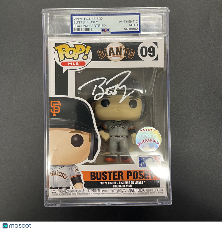Buster Posey signed Funko Pop PSA Encapsulated Autographed